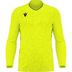 Macron Corvus Eco Keepershirt Lange Mouw Heren - Fluogeel / Zwart