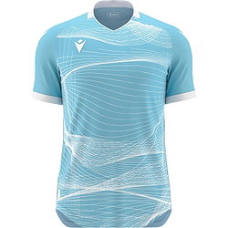 Macron Wyvern Eco Maillot À Manches Courtes Enfants - Columbia / Blanc