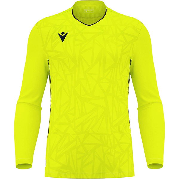 Macron Corvus Eco Tw-Trikot Langarm Kinder - Neongelb / Schwarz