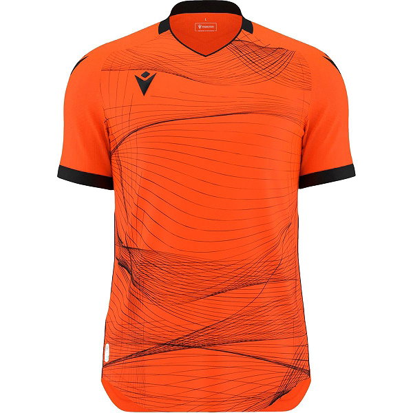 Macron Wyvern Eco Maillot À Manches Courtes Enfants - Orange / Noir