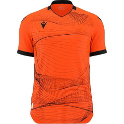 Présentation: Macron Wyvern Eco Maillot À Manches Courtes Enfants - Orange / Noir