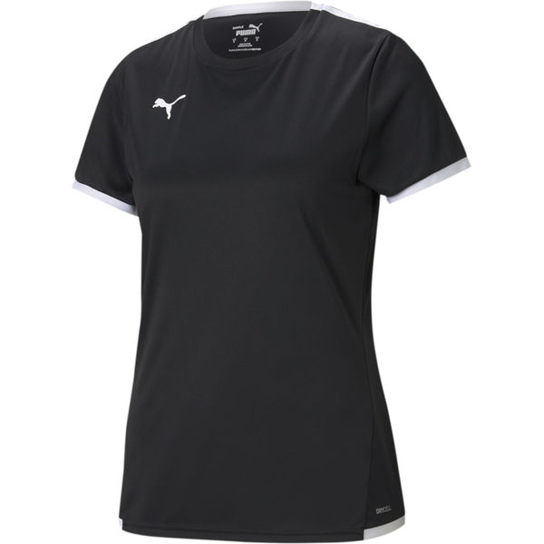 Puma Teamliga Shirt Korte Mouw Dames - Zwart