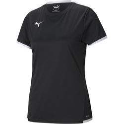 Voorvertoning: Puma Teamliga Shirt Korte Mouw Dames - Zwart