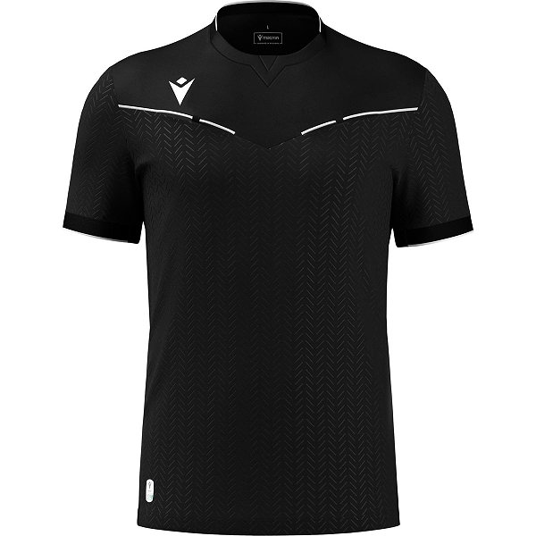 Macron Ponnet Eco Scheidsrechtersshirt Korte Mouw Heren - Zwart