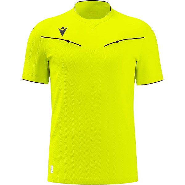 Macron Ponnet Eco Scheidsrechtersshirt Korte Mouw Heren - Fluogeel