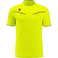 Macron Ponnet Eco Scheidsrechtersshirt Korte Mouw Heren - Fluogeel