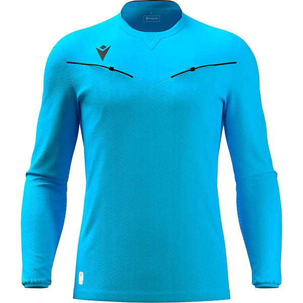 Macron Ponnet Eco Maillot Arbitre Ml pour Hommes Neon Sky