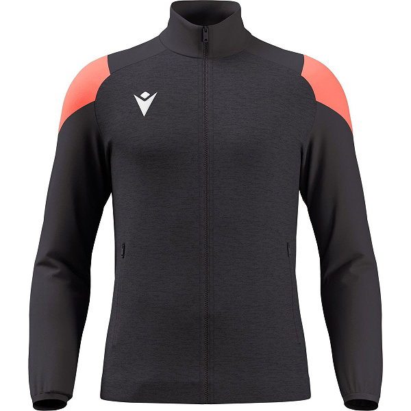Macron Glory Vanir Veste D'entraînement Zippée Hommes - Anthracite / Coral Fluor