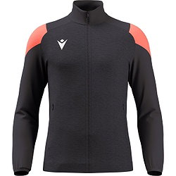 Présentation: Macron Glory Vanir Veste D'entraînement Zippée Hommes - Anthracite / Coral Fluor