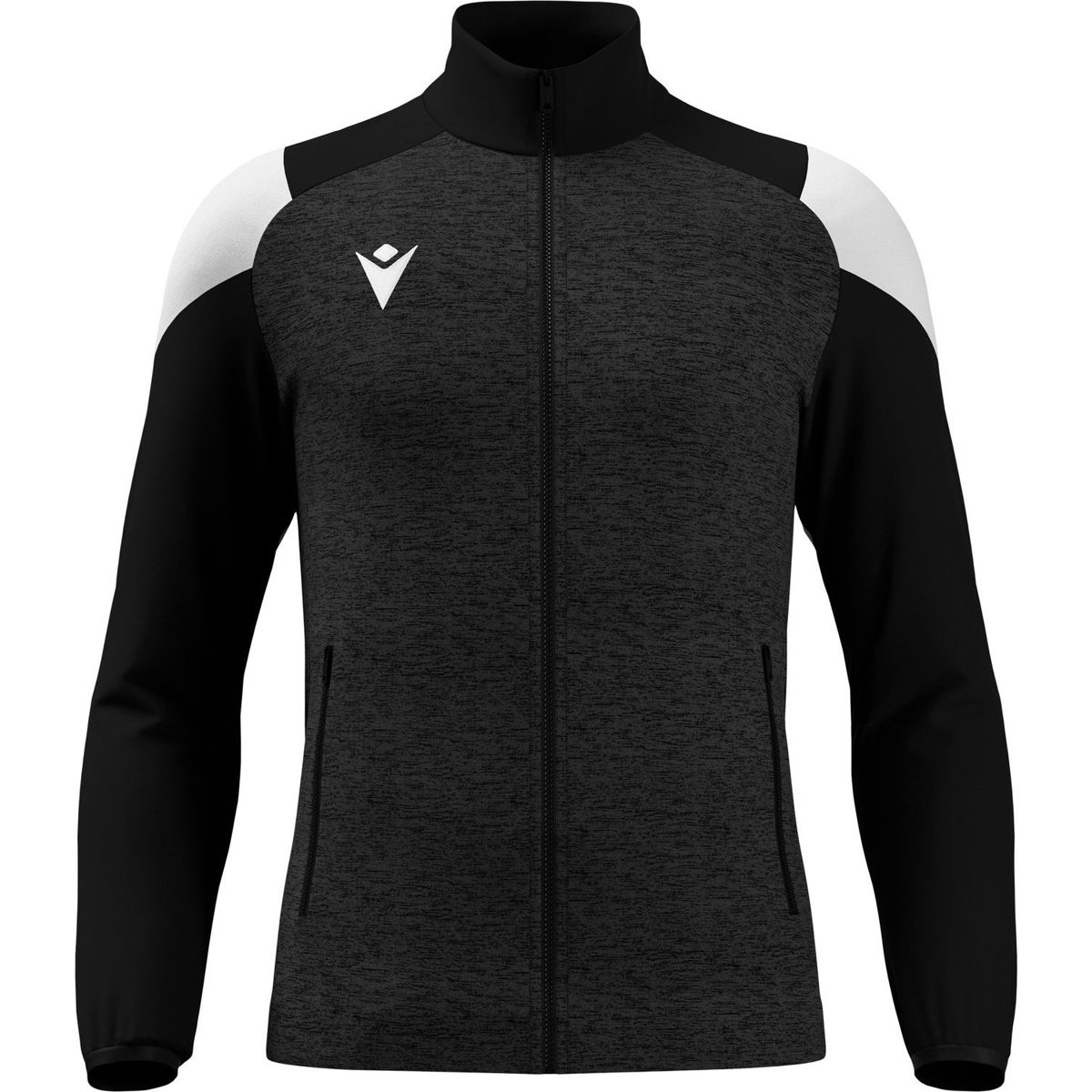 Macron Glory Vanir Trainingsvest Rits Kinderen - Zwart / Wit