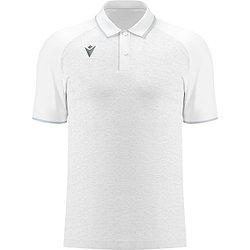 Macron Glory Aulos Poloshirt Herren - Weiß / Silber