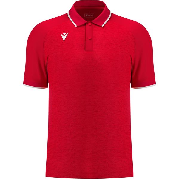 Macron Glory Aulos Polo Heren - Rood / Wit