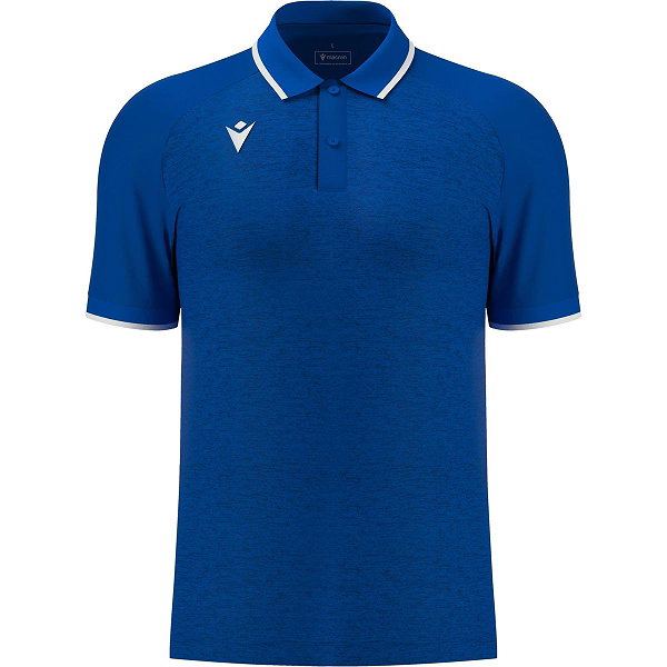 Macron Glory Aulos Polo Hommes - Royal / Blanc