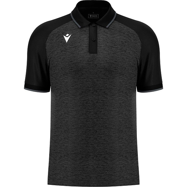 Macron Glory Aulos Polo Hommes - Noir / Anthracite
