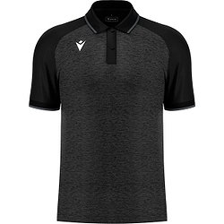 Macron Glory Aulos Poloshirt Kinder - Schwarz / Anthrazit
