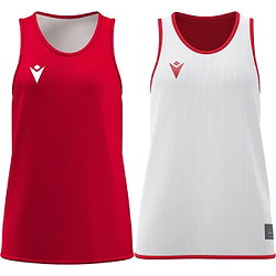 Macron F500 Maillot Réversible Femmes - Rouge / Blanc