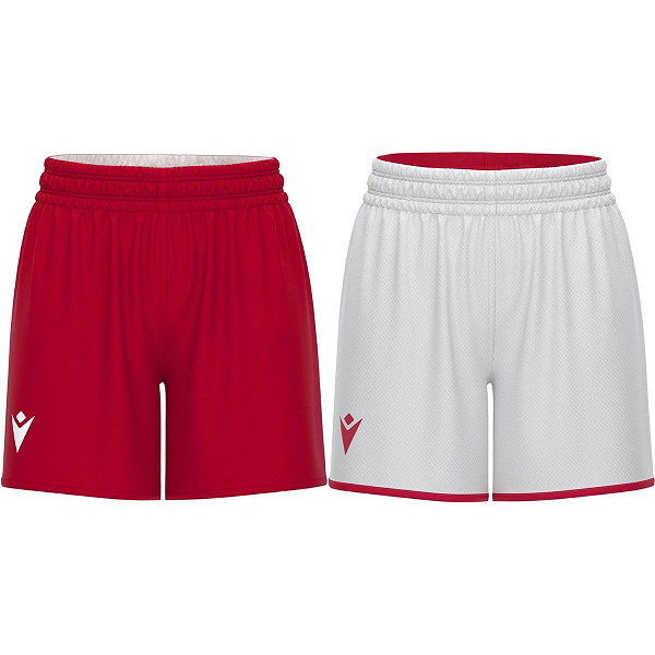 Macron F500 Wendeshort Damen - Rot / Weiß