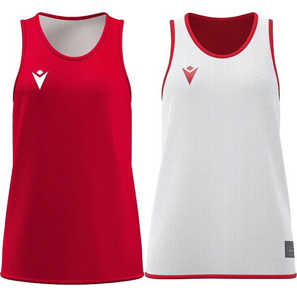 Macron F500 Reversible Shirt Kinderen - Rood / Wit