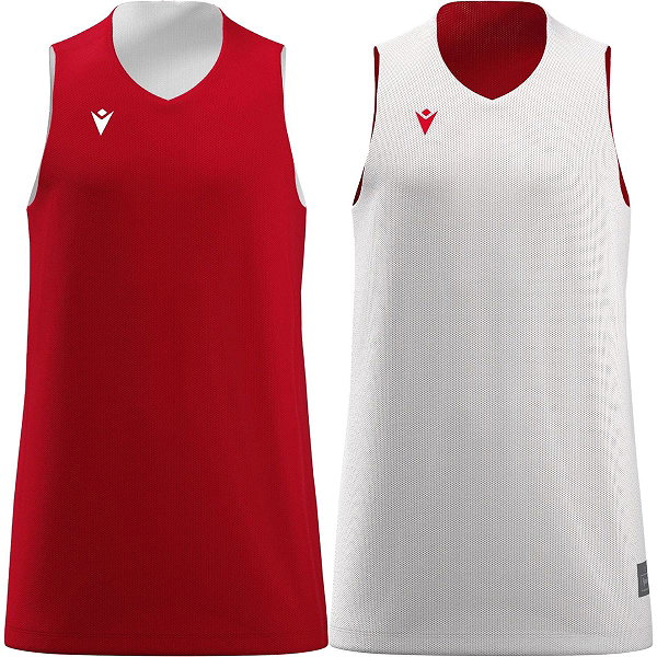 Macron Idaho Reversible Shirt Kinderen - Rood / Wit