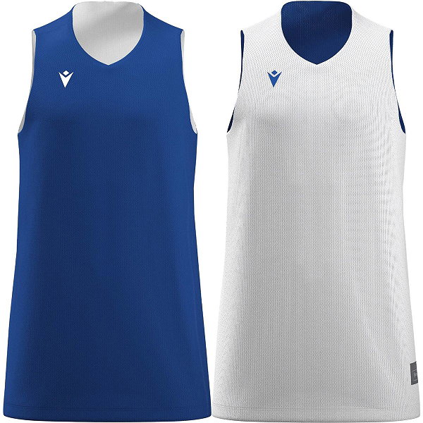 Macron Idaho Maillot Réversible Enfants - Royal / Blanc