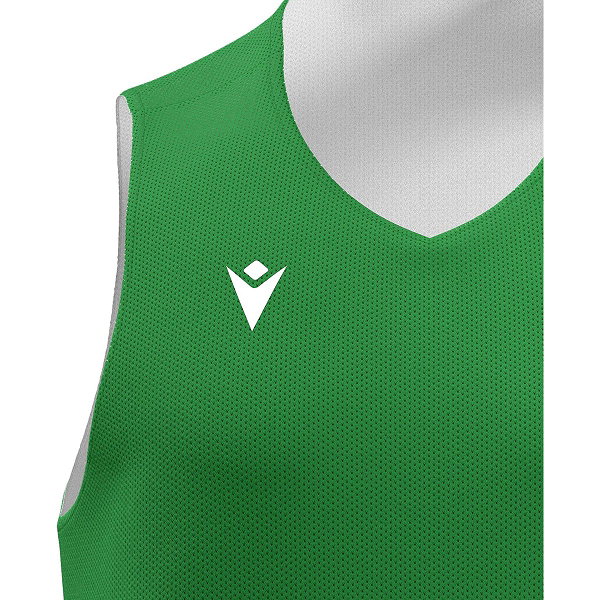Macron Idaho Maillot Réversible Enfants - Vert / Blanc