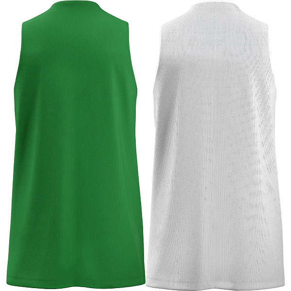 Macron Idaho Maillot Réversible Enfants - Vert / Blanc