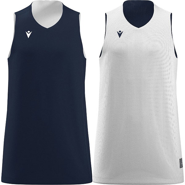 Macron Idaho Maillot Réversible Enfants - Marine / Blanc