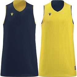 Présentation: Macron Idaho Maillot Réversible Enfants - Marine / Jaune