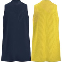 Présentation: Macron Idaho Maillot Réversible Enfants - Marine / Jaune
