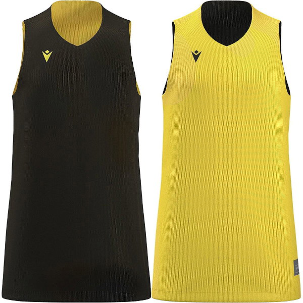 Macron Idaho Maillot Réversible Enfants - Noir / Jaune