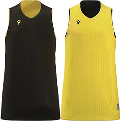 Macron Idaho Reversible Shirt Kinderen - Zwart / Geel