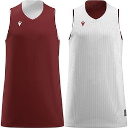 Macron Idaho Maillot Réversible Enfants - Bordeaux / Blanc