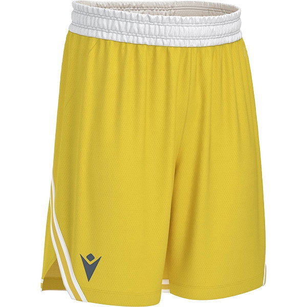 Macron Kansas Eco Short De Basketball Hommes - Jaune / Blanc