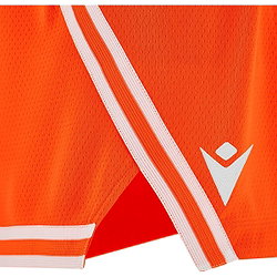 Vorschau: Macron Kansas Eco Basketballshort Herren - Orange / Weiß