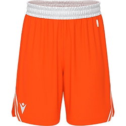 Vorschau: Macron Kansas Eco Basketballshort Herren - Orange / Weiß