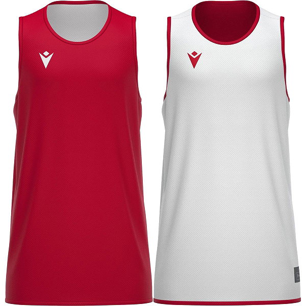 Macron X500 Maillot Réversible Hommes - Rouge / Blanc