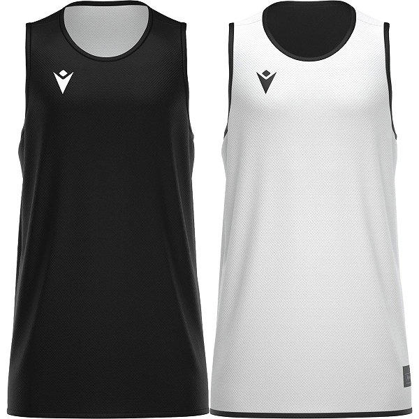 Macron X500 Maillot Réversible Hommes - Noir / Blanc