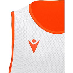 Présentation: Macron X500 Maillot Réversible Hommes - Orange / Blanc
