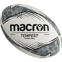 Macron Tempest (Size 3) Rugbyball - Schwarz