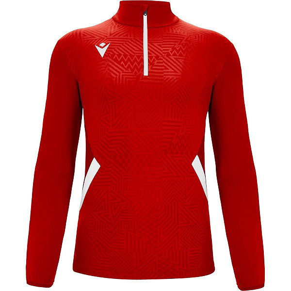 Macron Victory Fraser Ziptop Hommes - Rouge / Blanc