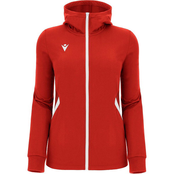 Macron Victory Bastet Sweat À Capuche Femmes - Rouge / Blanc