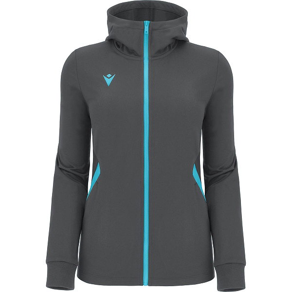 Macron Victory Bastet Sweat À Capuche Femmes - Anthracite / Neon Sky