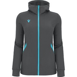 Macron Victory Bastet Sweat À Capuche Femmes - Anthracite / Neon Sky