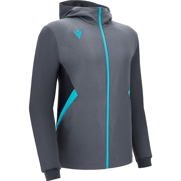 Macron Victory Tiamat Hoodie Heren - Antraciet / Neon Sky