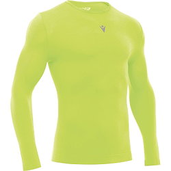 Macron Performance Shirt Lange Mouw Heren - Fluogeel