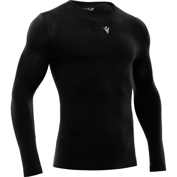 Macron Performance Trikot Langarm Kinder - Schwarz