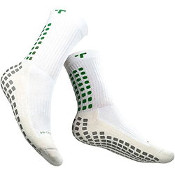 Trusox Mid-Calf Cushion Crew 3.0 Gripsokken - Wit / Groen