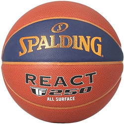 Spalding Lnb 22 React Tf-250 Composiet Indoor/Outdoor (Size 5) Basketball Enfants - Orange / Marine