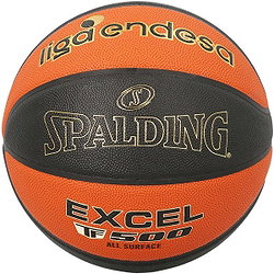 Spalding Acb Excel Tf-500 Composite Indoor/Outdoor (Size 7) Basketbal Heren - Oranje / Zwart