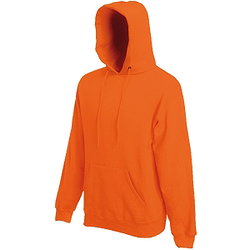 Fruit Of The Loom Classic Sweater Met Kap Heren - Oranje